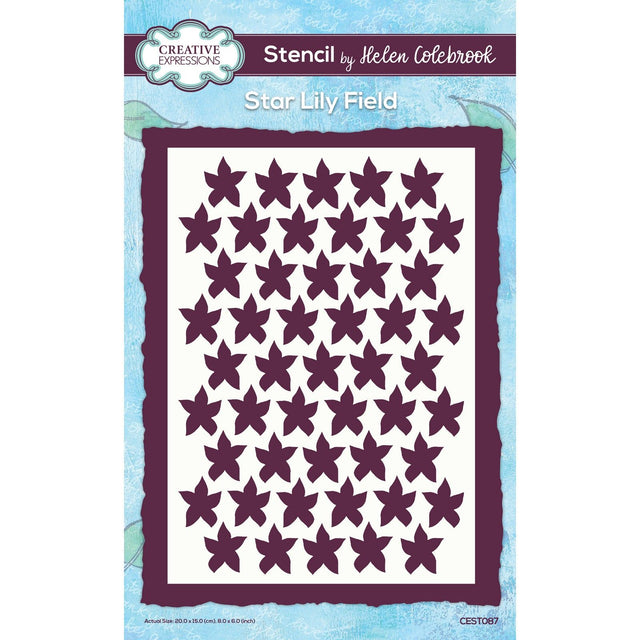 Kreative udtryk • stencil star lily field