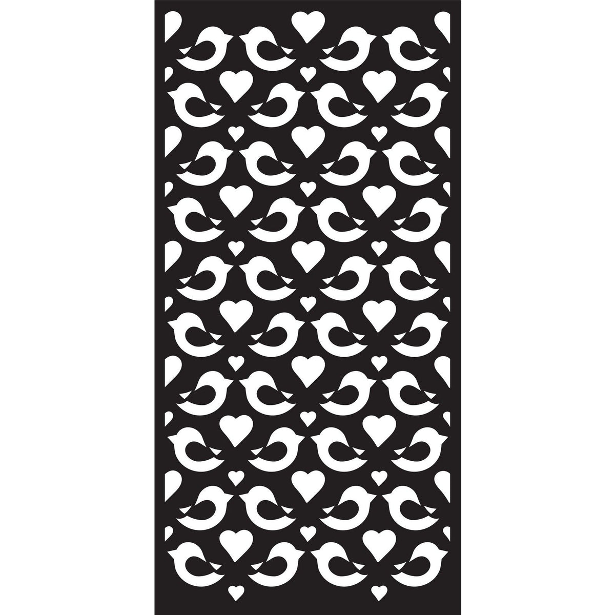 Kreative udtryk • dl stencil love birds