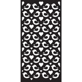Kreative udtryk • dl stencil love birds