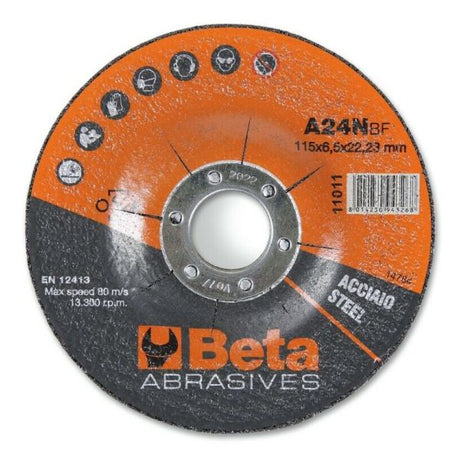 Beta grinding disc tools ø125 mm for steel with center (10 pieces)