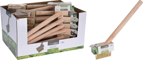 Pro garden onkruidborstel met steel 36cm