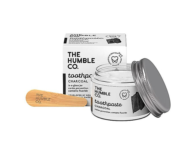 Den ydmyge co. zero waste tandpasta - kul med fluor - 50ml