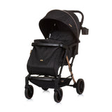 Chipolino Amber Foldbar buggy med foddæksel Obsidian sort