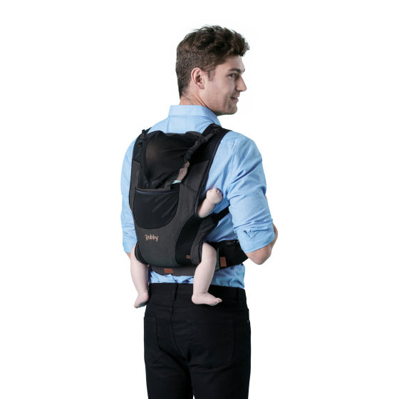 Chipolino Bobby Ergonomic Baby Carrier med Hood Ebony