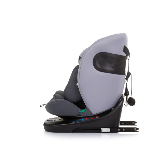 Chipolino bilsæde i-størrelse 40-150 cm isofix 360 ° granitgrå