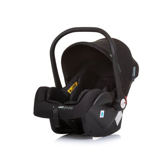 Chipolino Aura bilsæde med adaptere 40-85 cm gruppe 0+ Obsidian sort