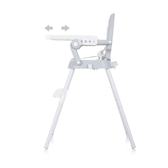 Chipolino Bonbon 3-i-1 foldning høj stol med Glacier Eetblad