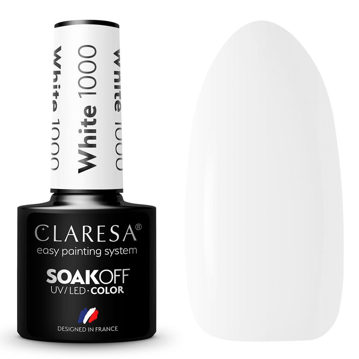 Claresa UV LED Gel Polish 5ml Hvid 1000