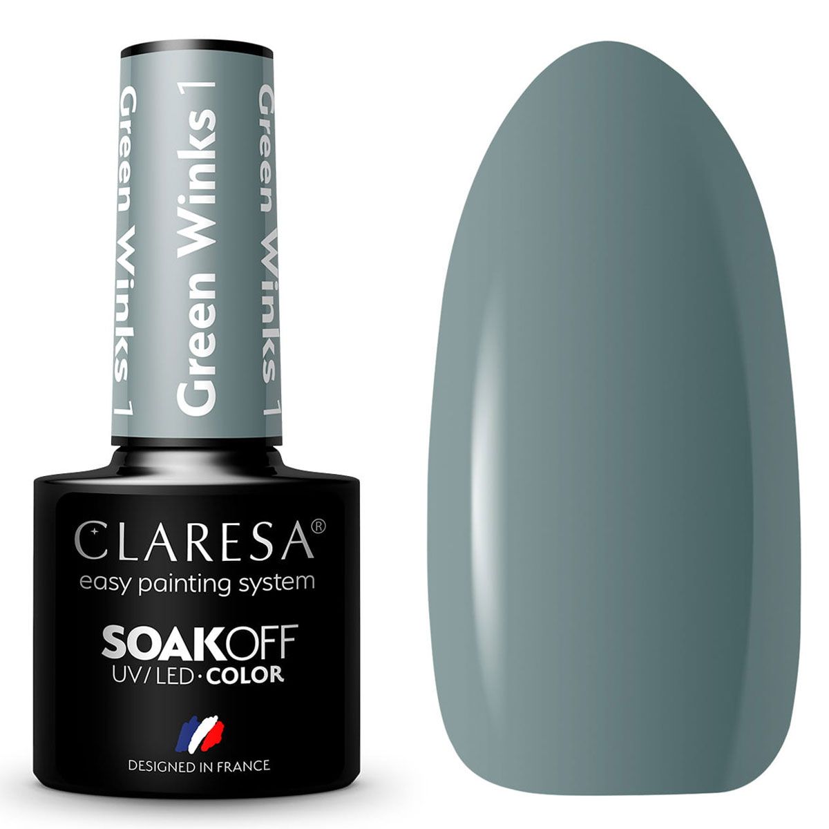 Claresa UV LED Gel Polish 5 ml grønne blink 1