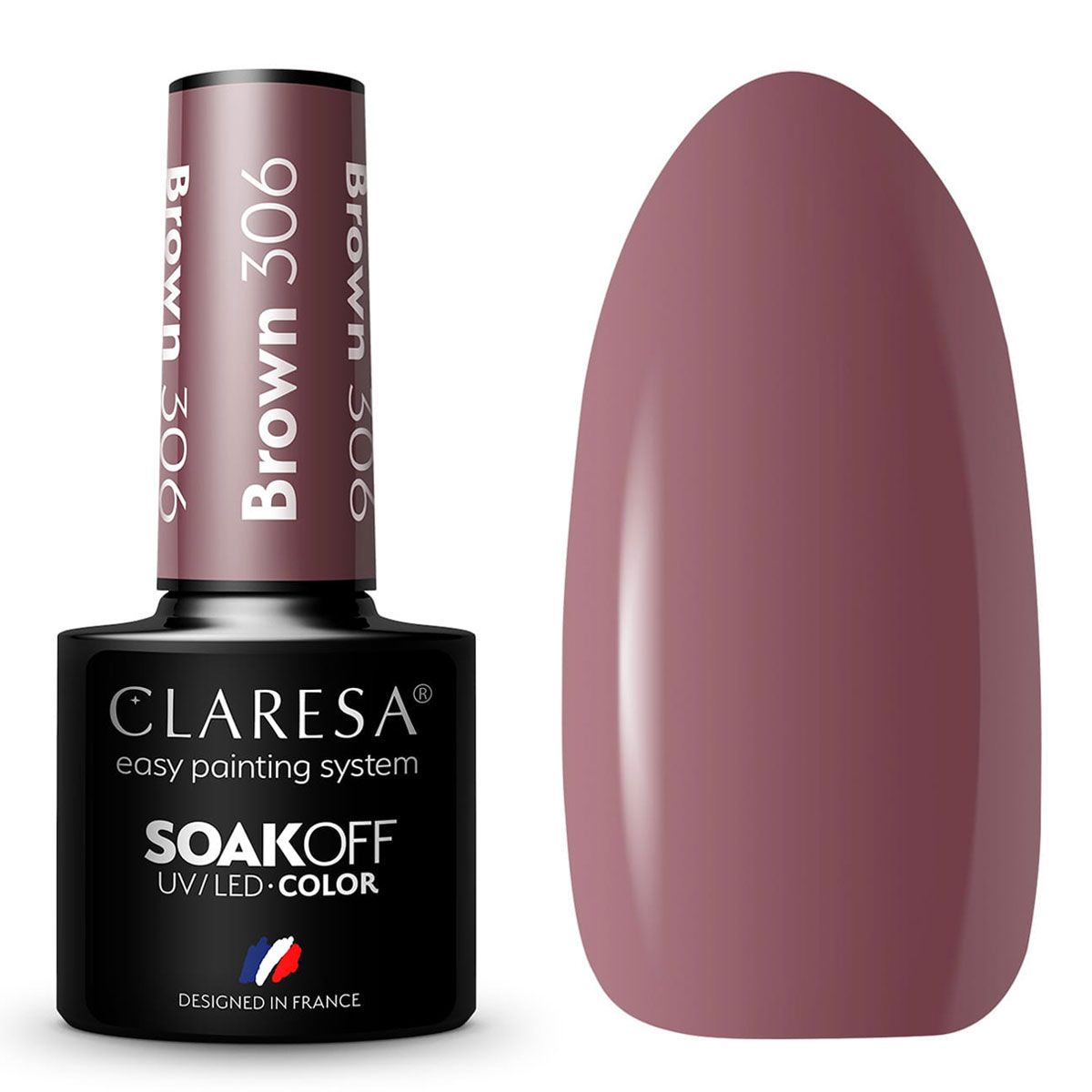 Claresa UV LED Gel Polish 5ml Brown 306 Classic Look