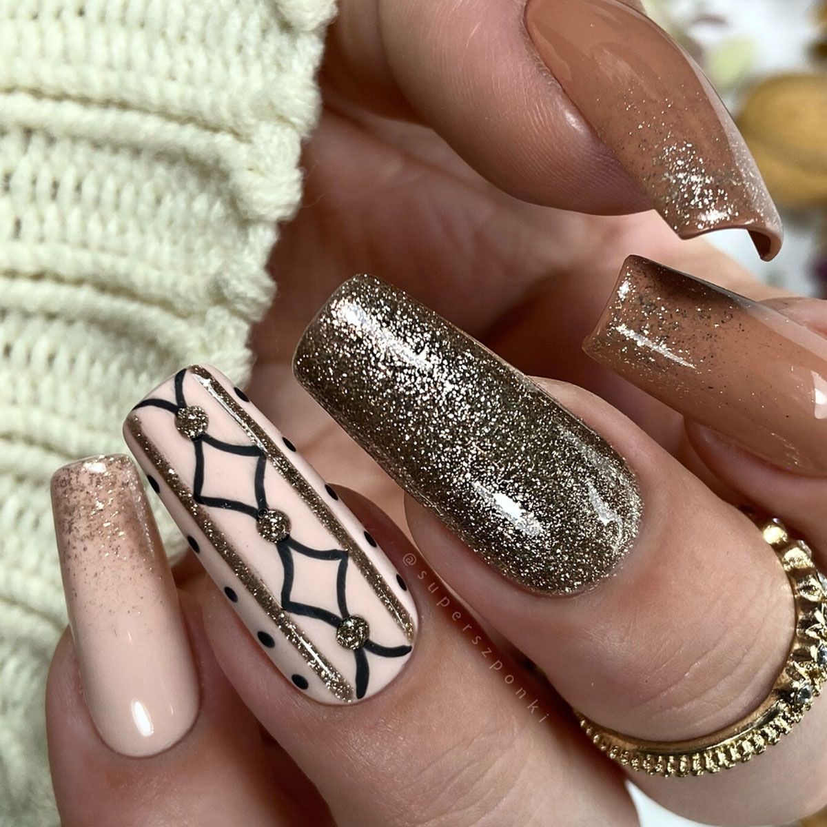 Claresa UV LED Gel Polish 5ml Full Glitter 2 Bronze