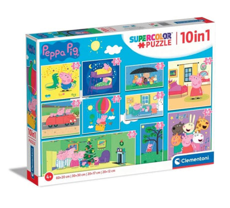 Clementoni puslespil peppa gris, 10in1
