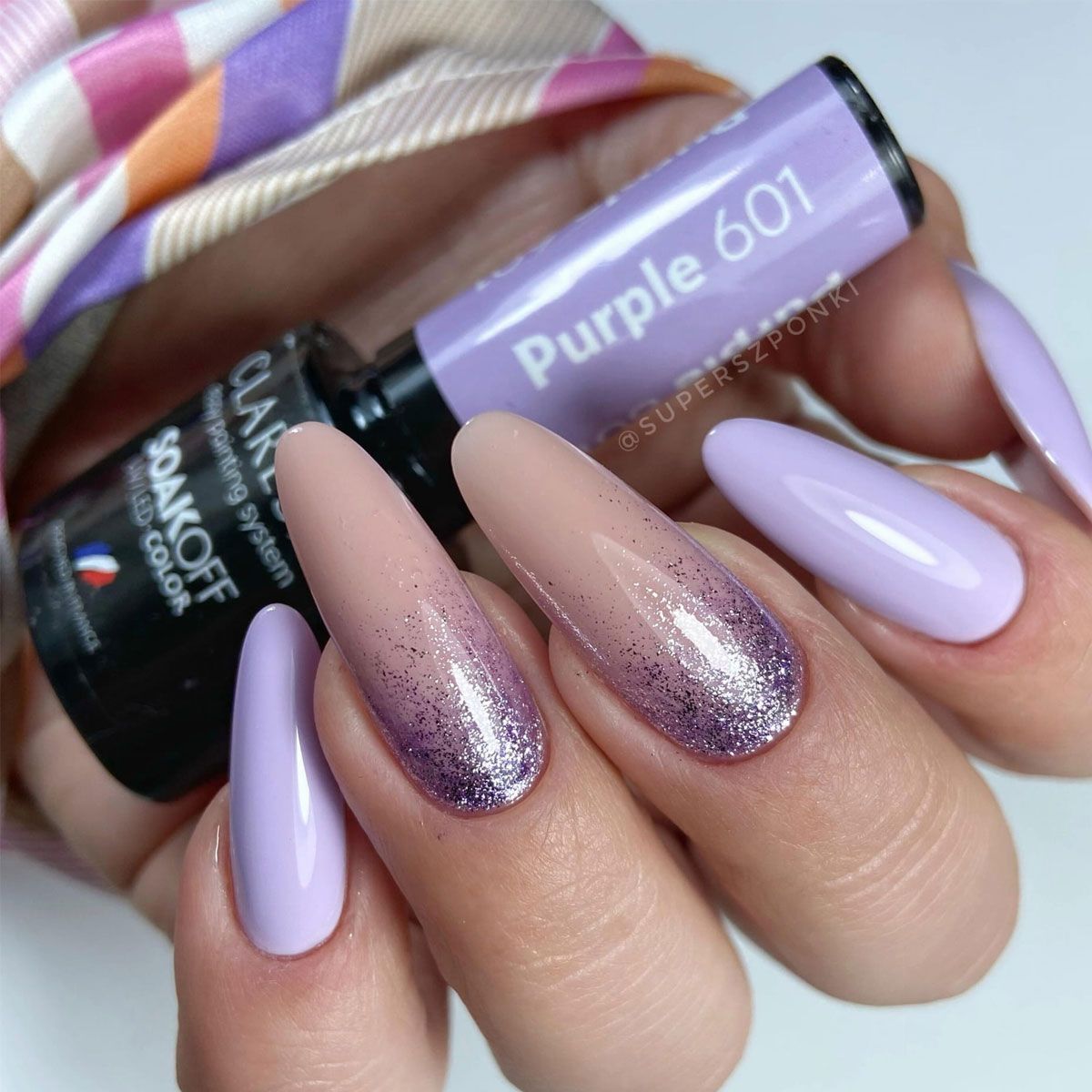 Claresa UV LED Gel Polish 5ml Full Glitter 6 Lilla