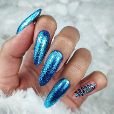 Claresa UV LED Gel Polish 5ml Full Glitter 7 Blå