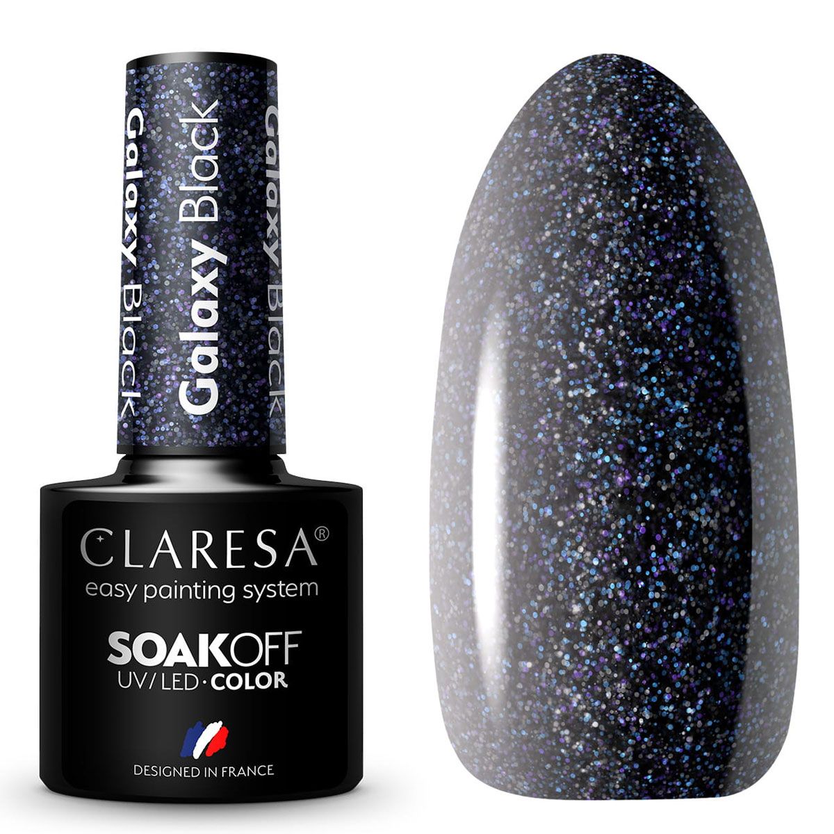 Claresa UV LED Gel Polish 5ml Galaxy Black
