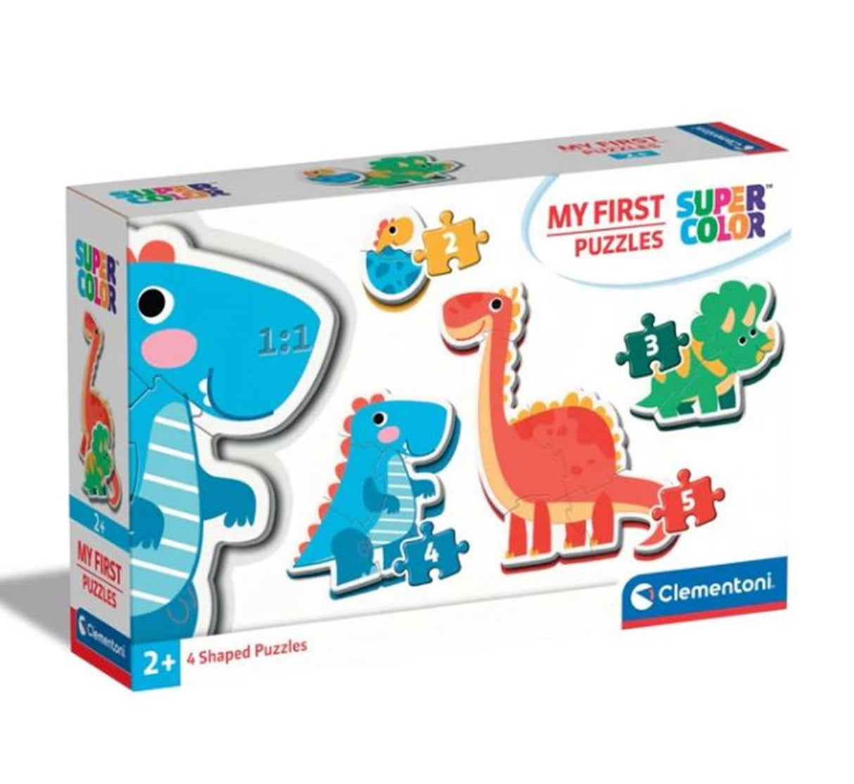 Clementoni mine første puslespil 2-3-4-5 dinosaurer