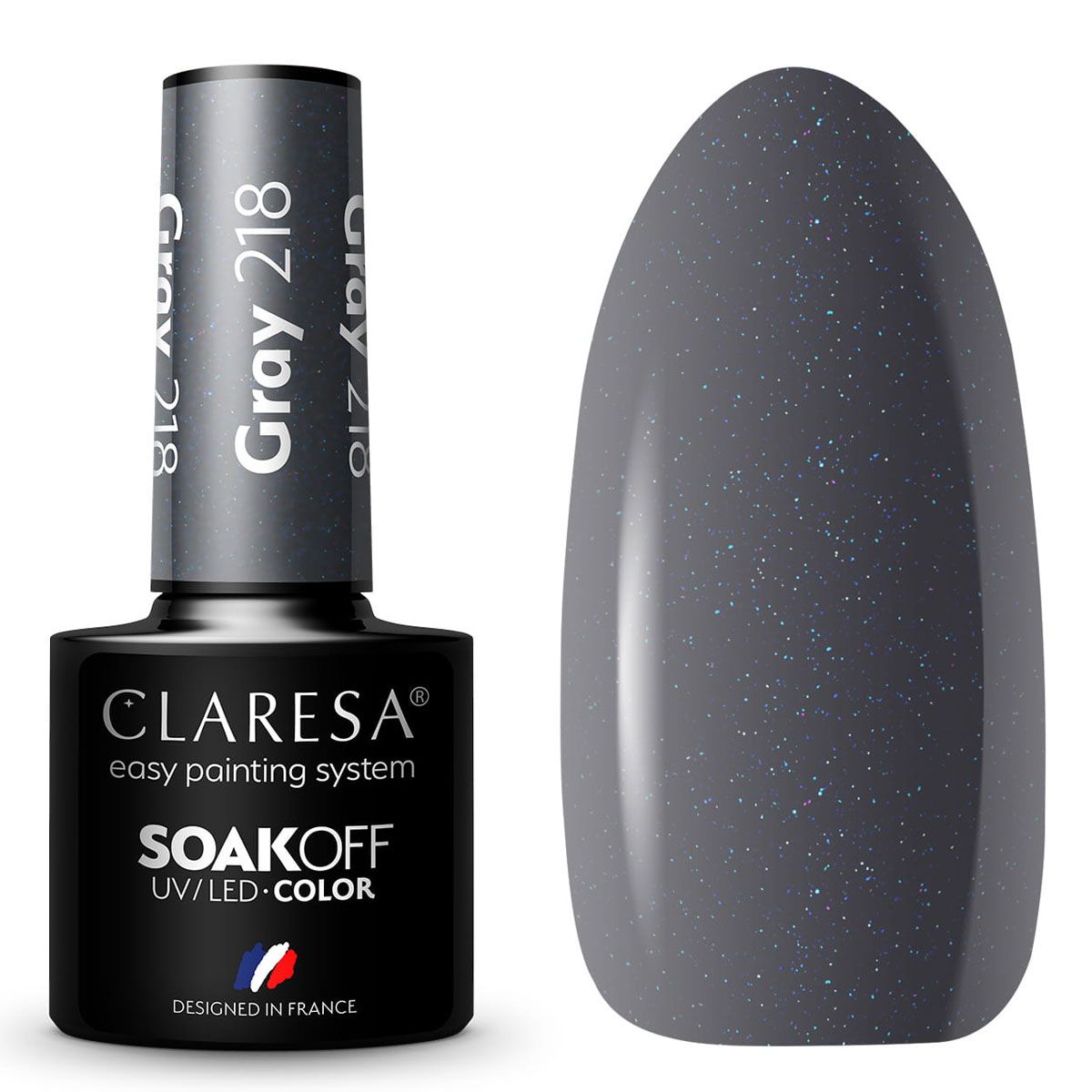 Claresa UV LED Gel Polish 5ml Grå 218 Quiet Forest