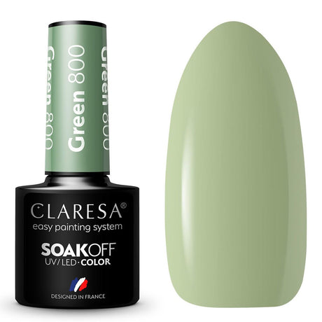 Claresa UV LED Gel Polish 5ml Grøn 800 Savanna Vibes