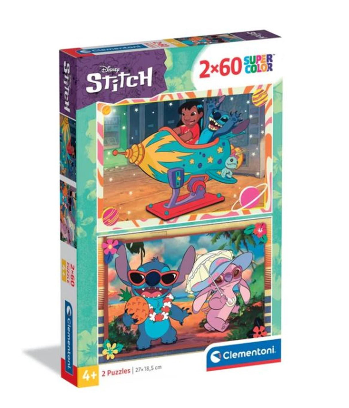 Clementoni puslespil 2x60 stk søm 2025