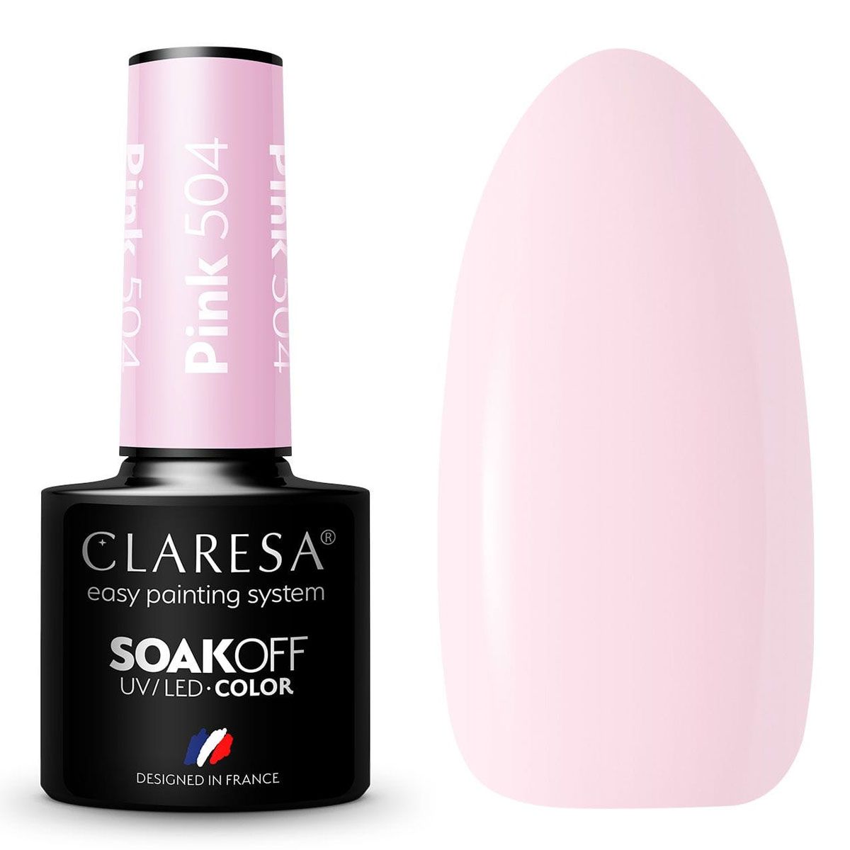 Claresa uv led gel polish 5ml pink 504 ballon rejse