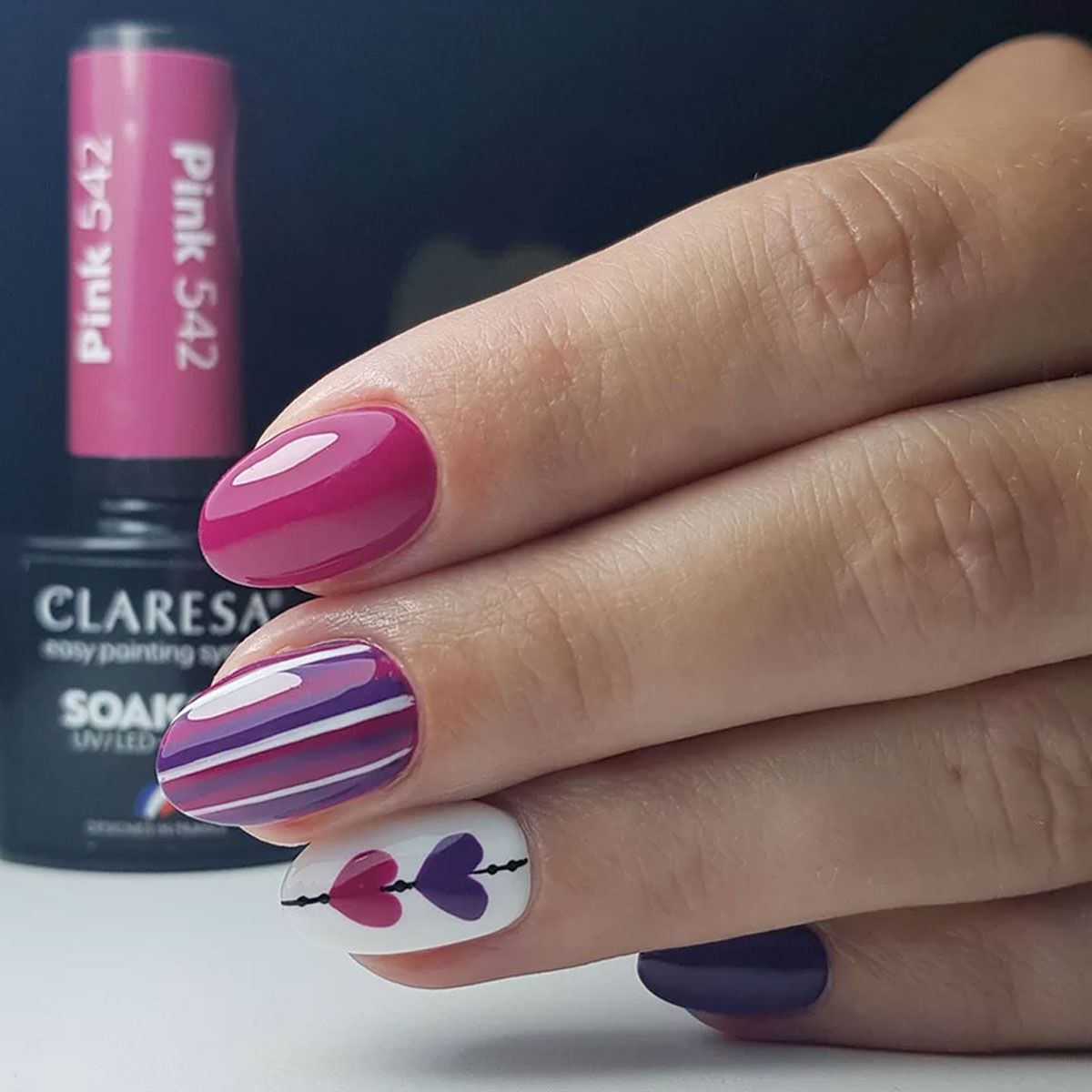 Claresa UV LED Gel Polish 5ml Pink 542 Classic Look