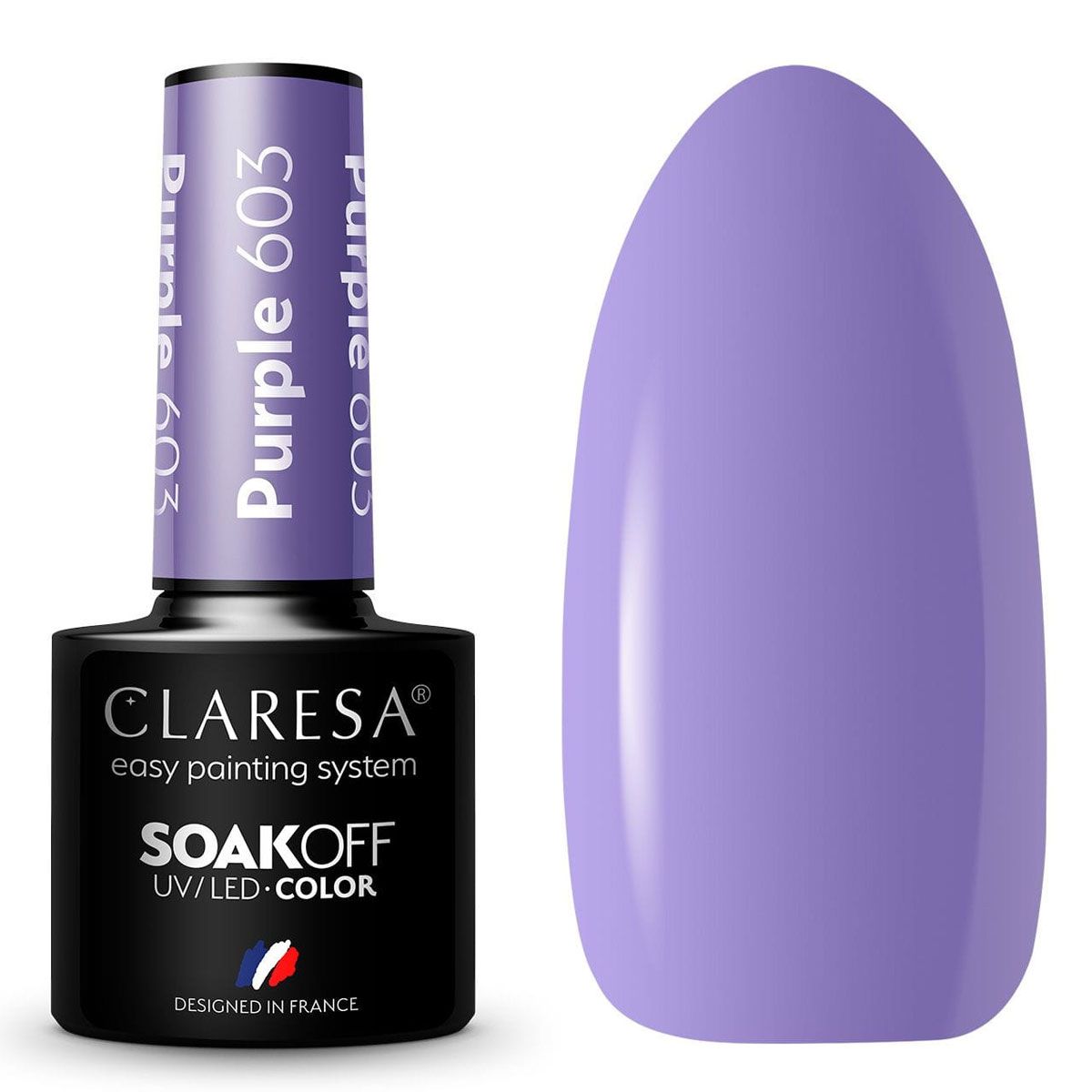 Claresa uv led gel polish 5ml lilla 603 tivoli