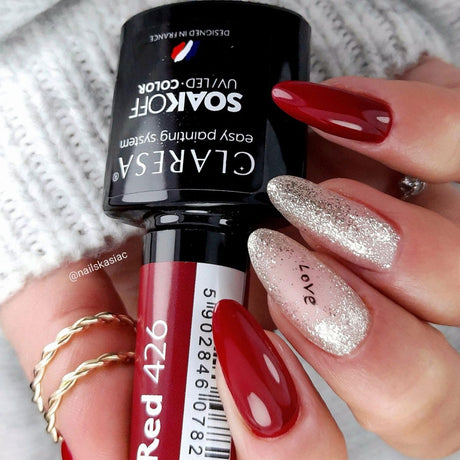 Claresa uv led gel polish 5ml røde 426 fulde bær