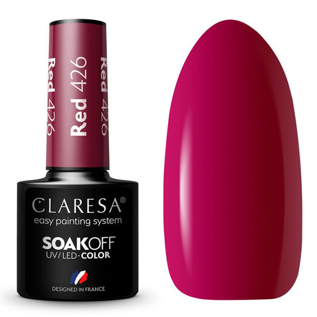 Claresa uv led gel polish 5ml røde 426 fulde bær