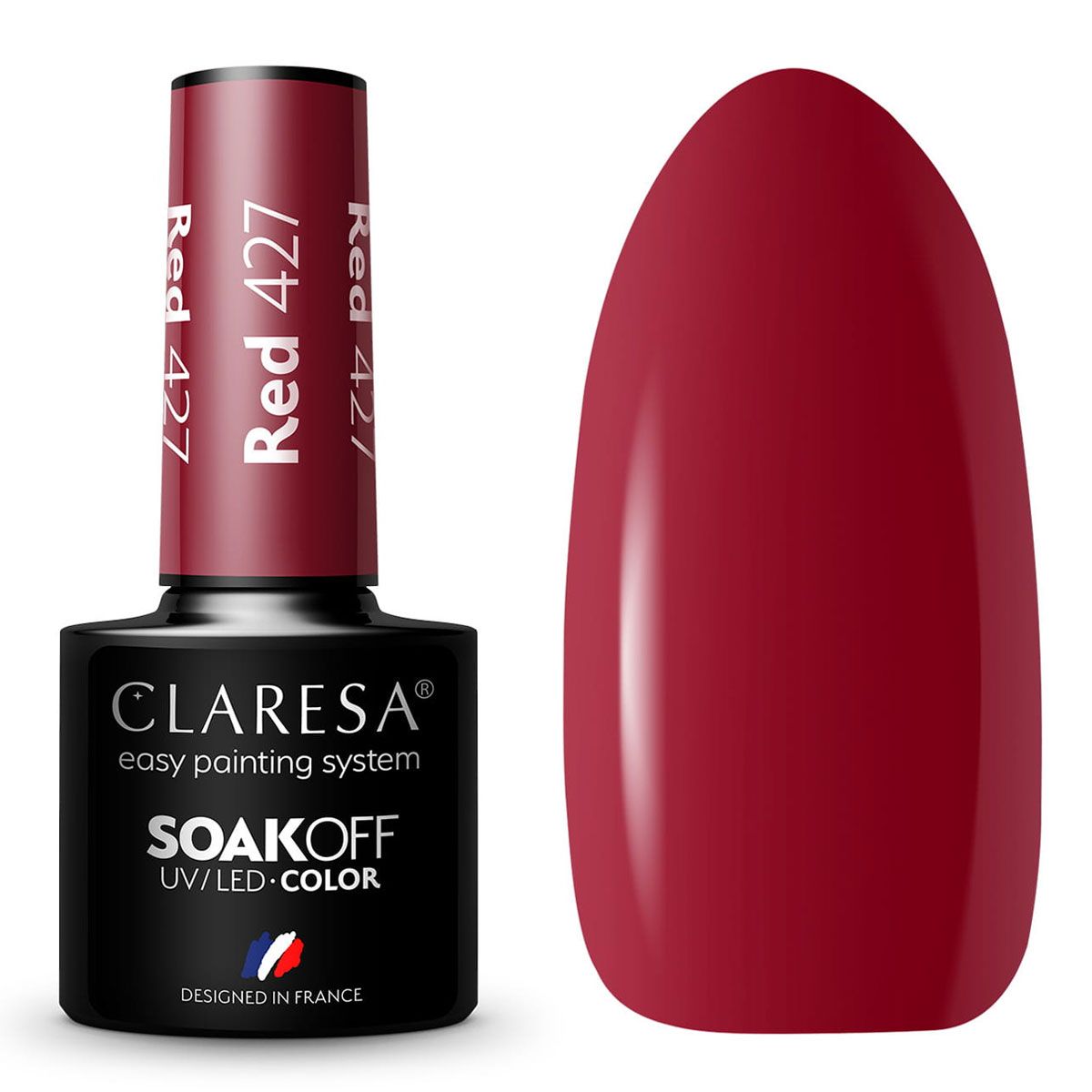 Claresa UV LED Gel Polish 5ml Rød 427 Funfair