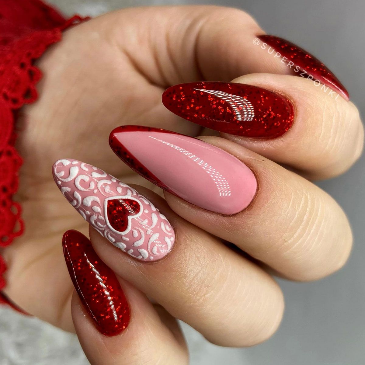 Claresa uv led gel polish 5ml rød 439 varme følelser