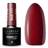 Claresa uv led gel polish 5ml rød 439 varme følelser