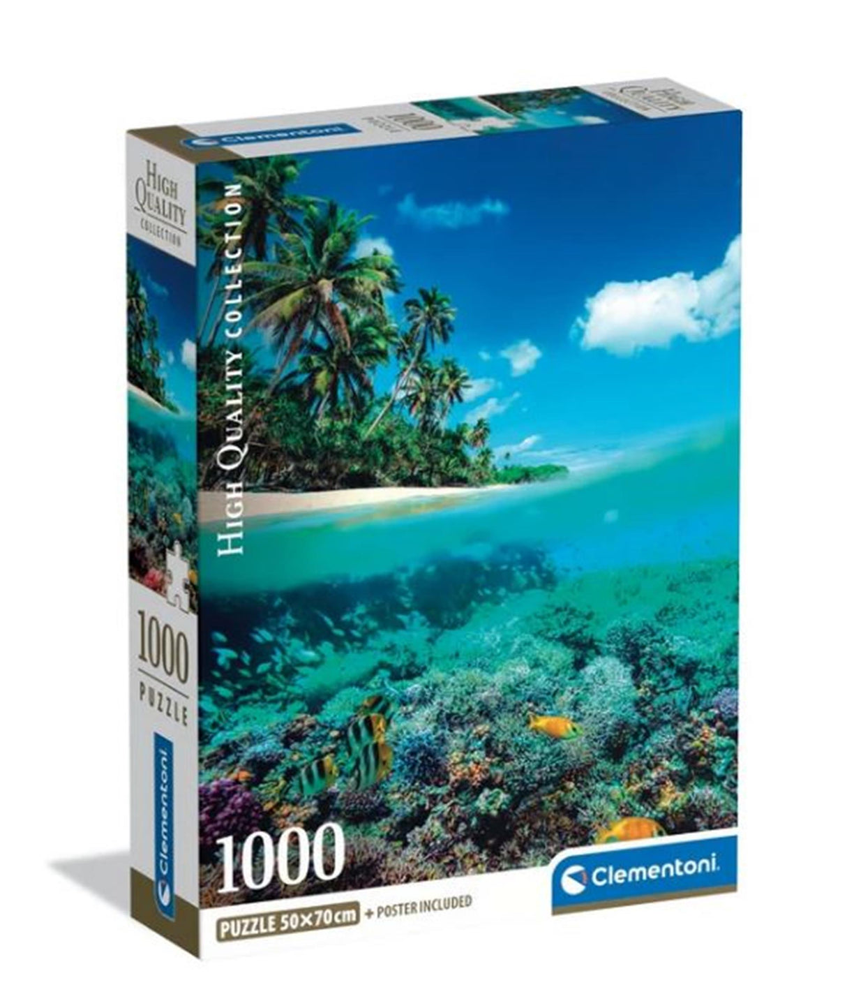 Clementoni puslespil 1000 brikker sommerparadis 2025-kompakt