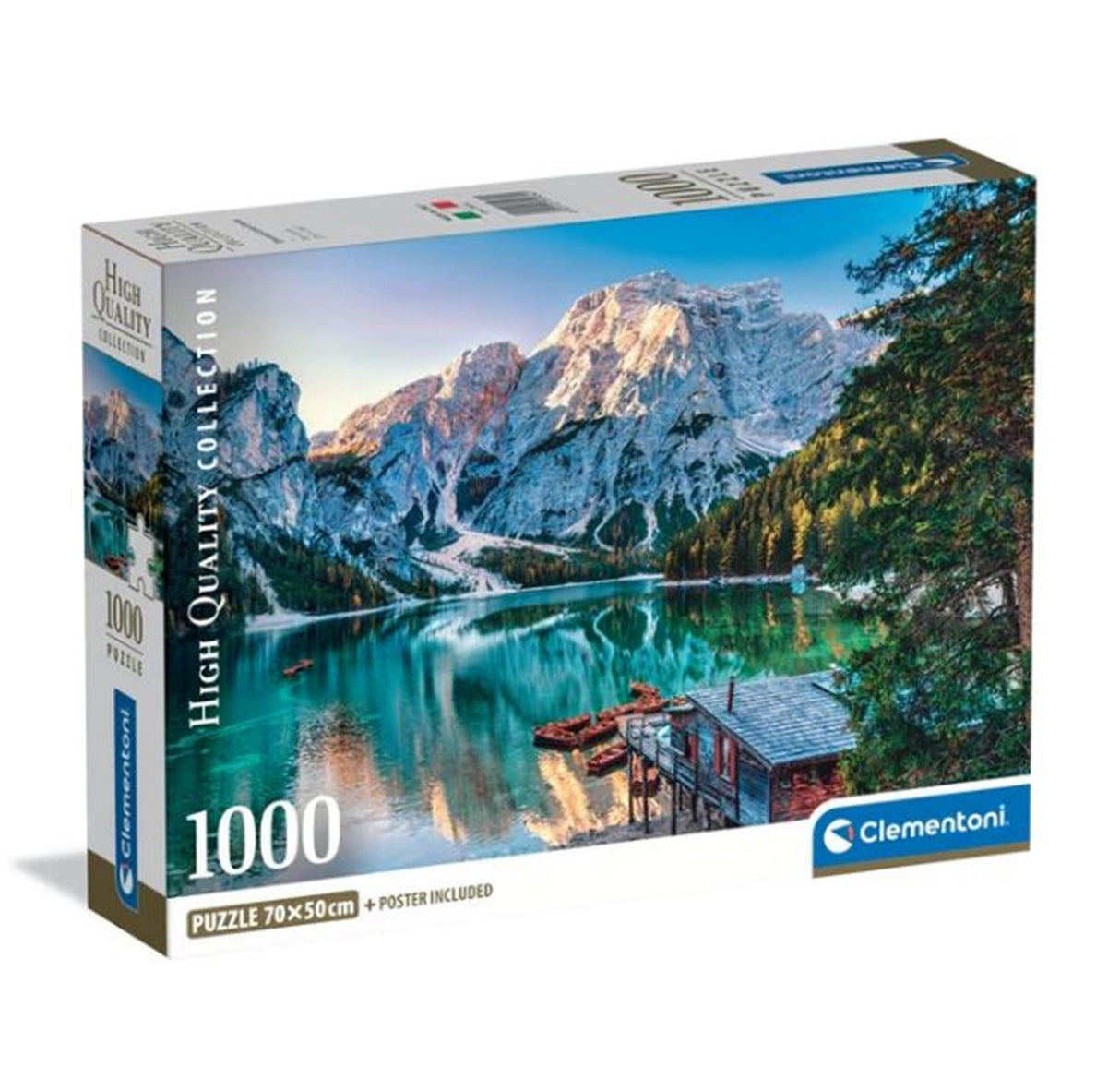 Clementoni puslespil 1000 brikker emerald lake braies 2025-comp