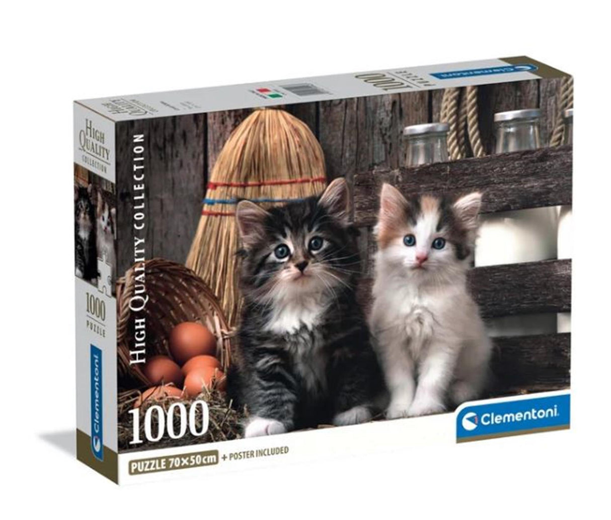 Clementoni puslespil - søde killinger, 1000 stk.