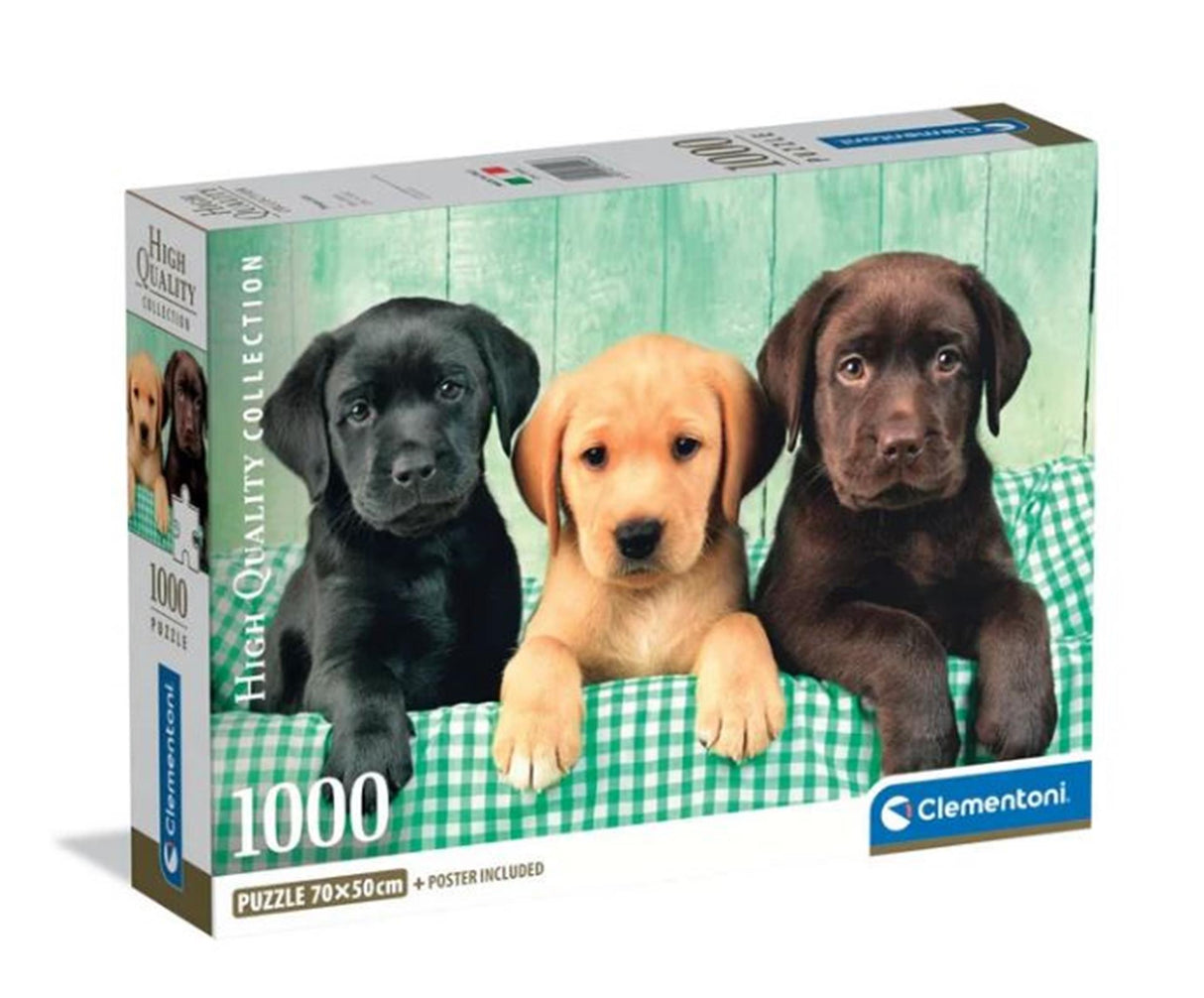 Clementoni puslespil 1000 brikker tre laboratorier