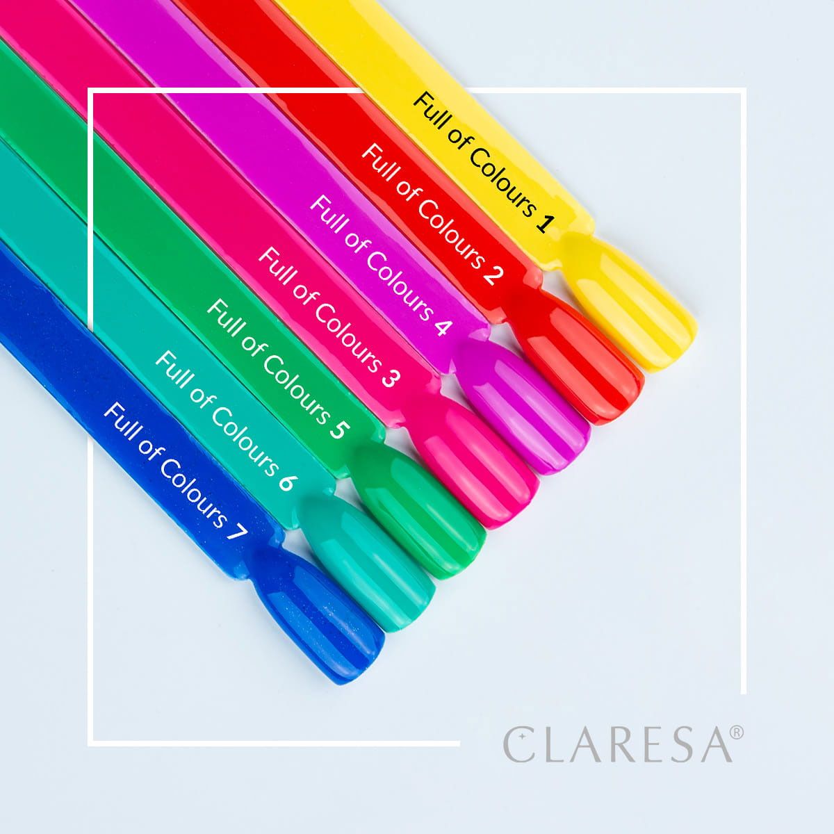 Claresa UV LED gel polish 5ml fuld af farver 1