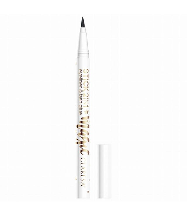 Claresa magic stick 2-i-1 eyeliner øjenvippelim sort