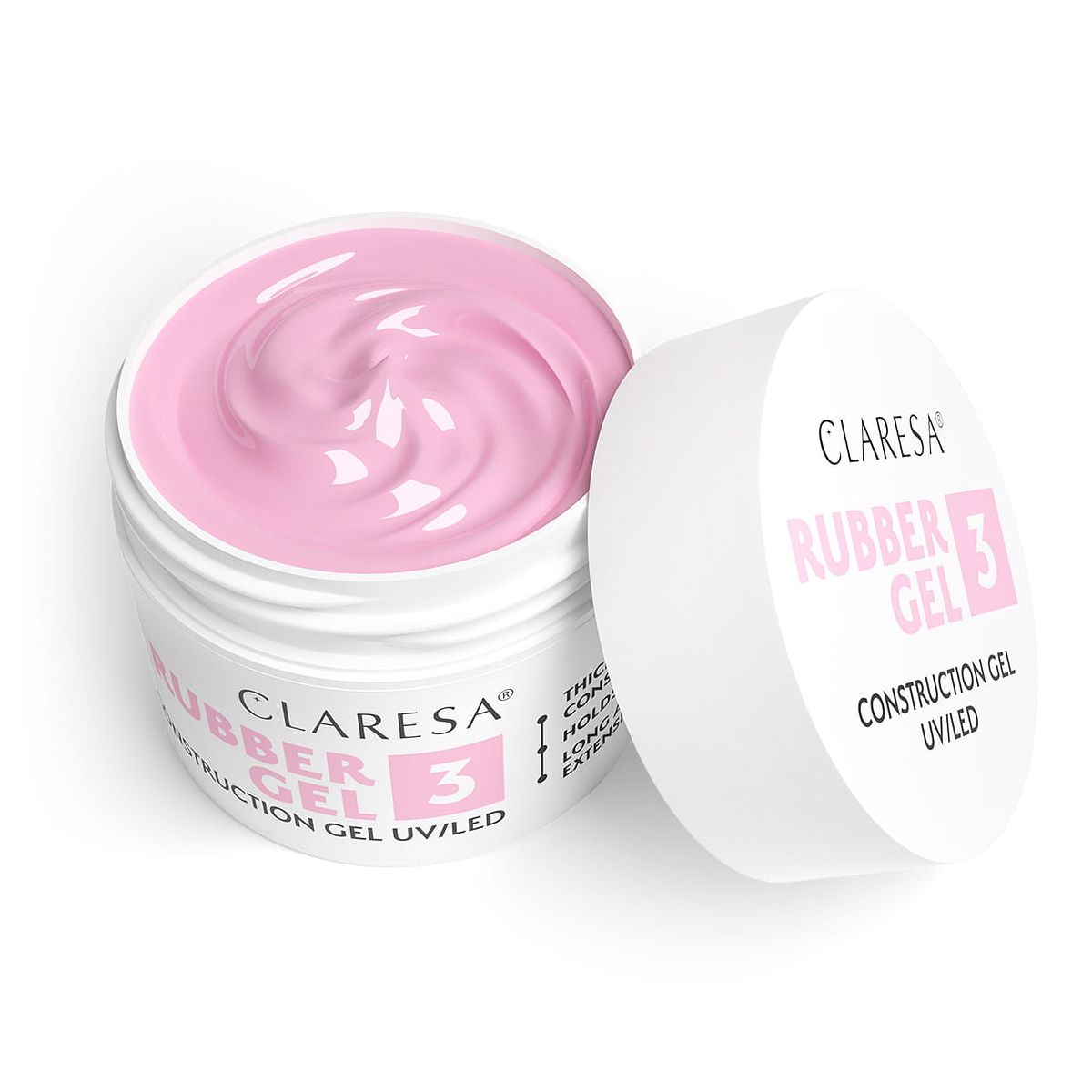 Claresa gummi gel 3 cool pink 12gr.