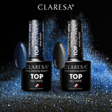 Claresa top coat no wipe glitter sølv 5ml
