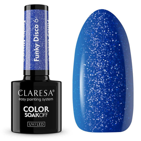 Claresa UV LED Gel Polish 5ml Funky Disco 6 Blue Beat