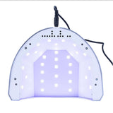 Stilistisk L1 UV LED-lampe dobbelt 48W hvid
