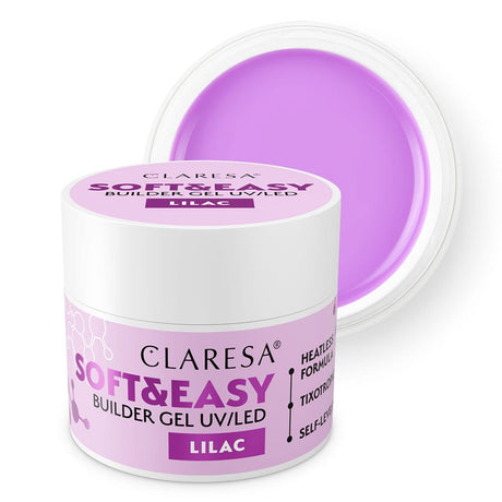 Claresa keratin blød easy builder gel lilla 12gr.
