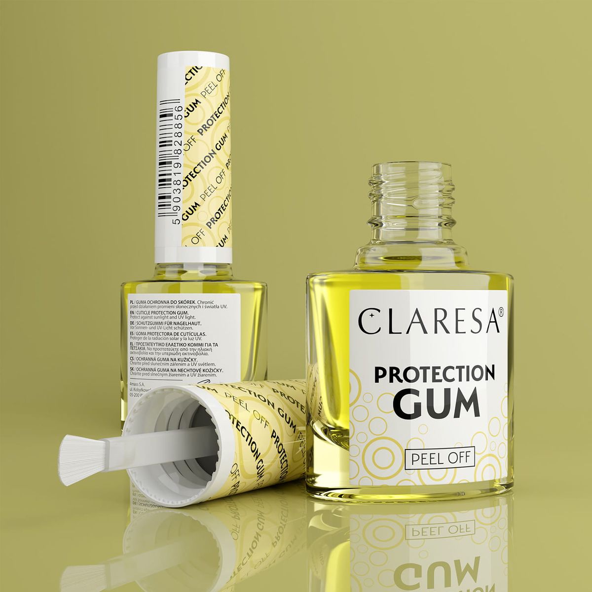 Claresa beskyttelse tyggegummi peel off 5ml