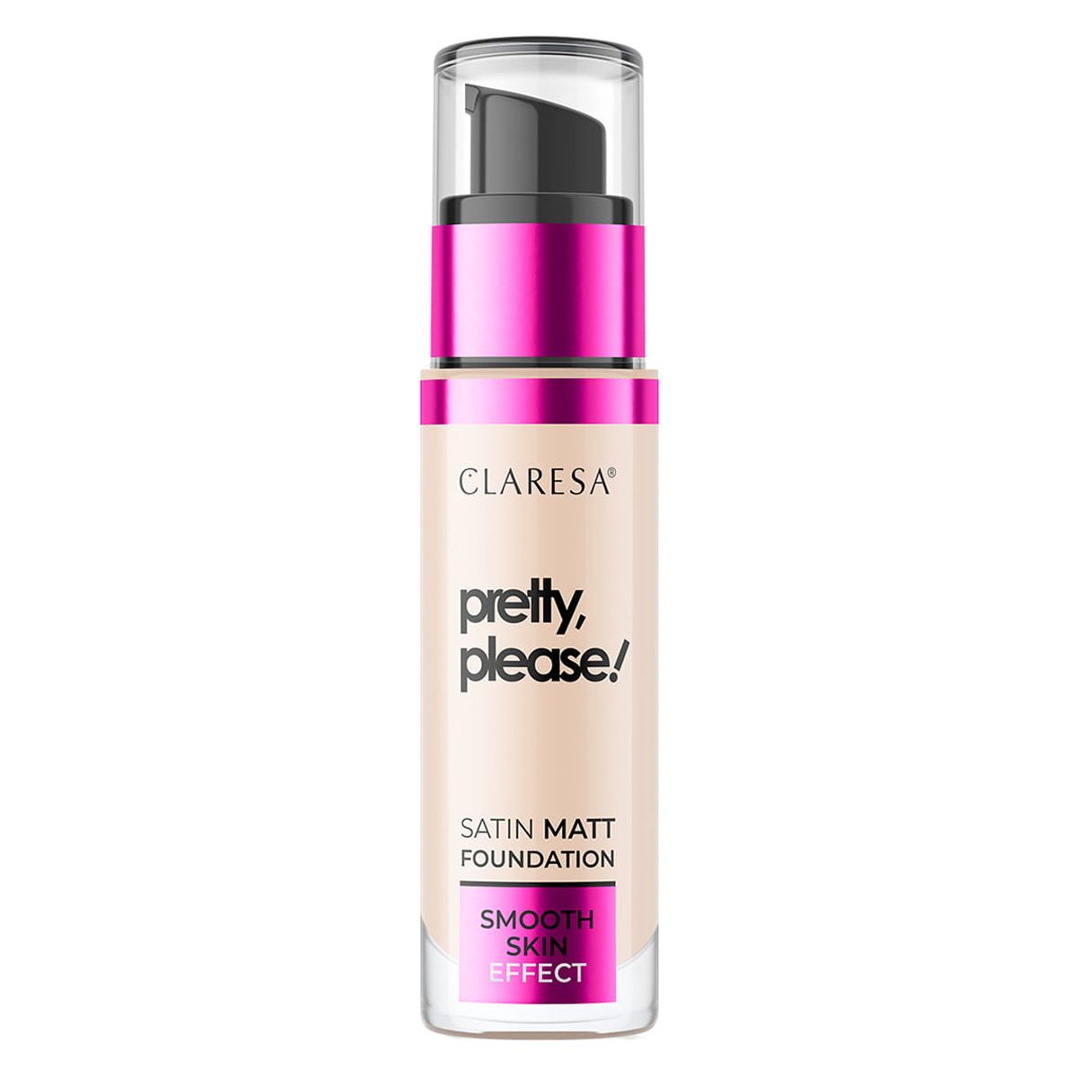 Claresa satin mat foundation smuk, tak! 02 lys 34gr.