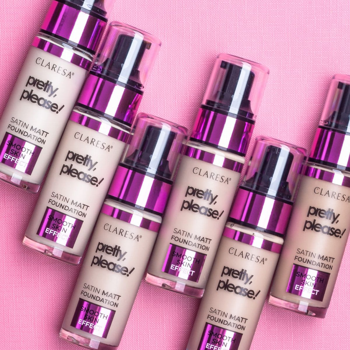 Claresa satin mat foundation smuk, tak! 02 lys 34gr.