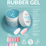 Claresa gummi gel 11 sparkle blød pink 90gr.