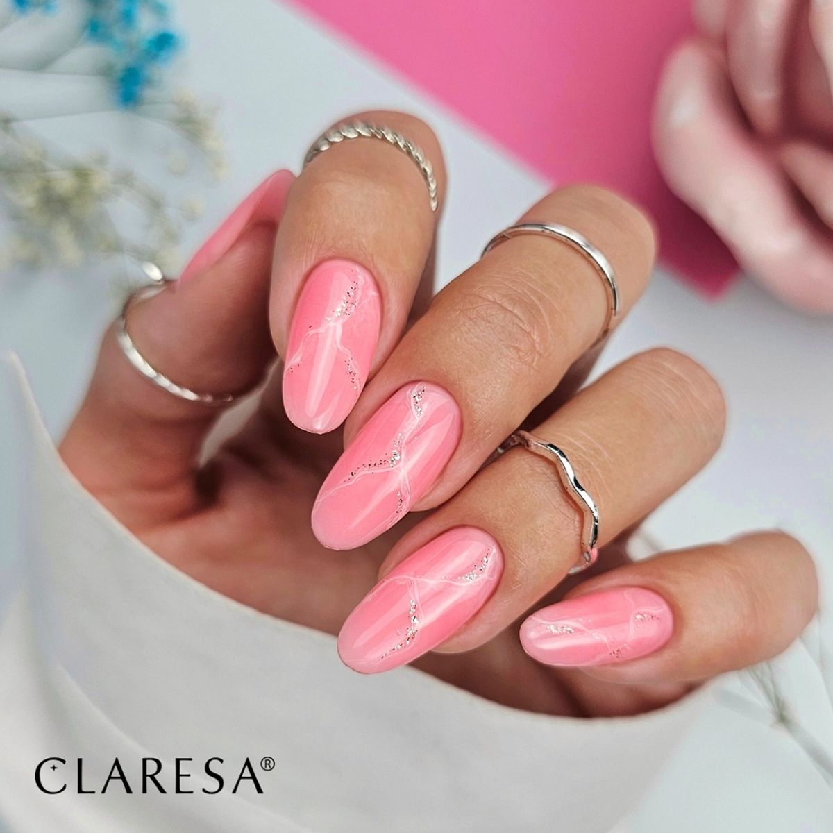 Claresa børste easy gel fersken 5ml