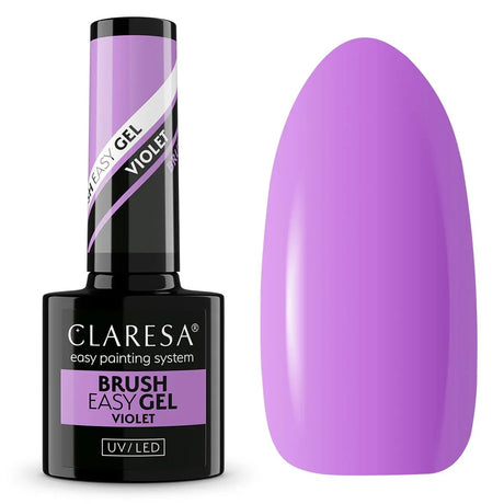 Claresa børste easy gel violet 5ml
