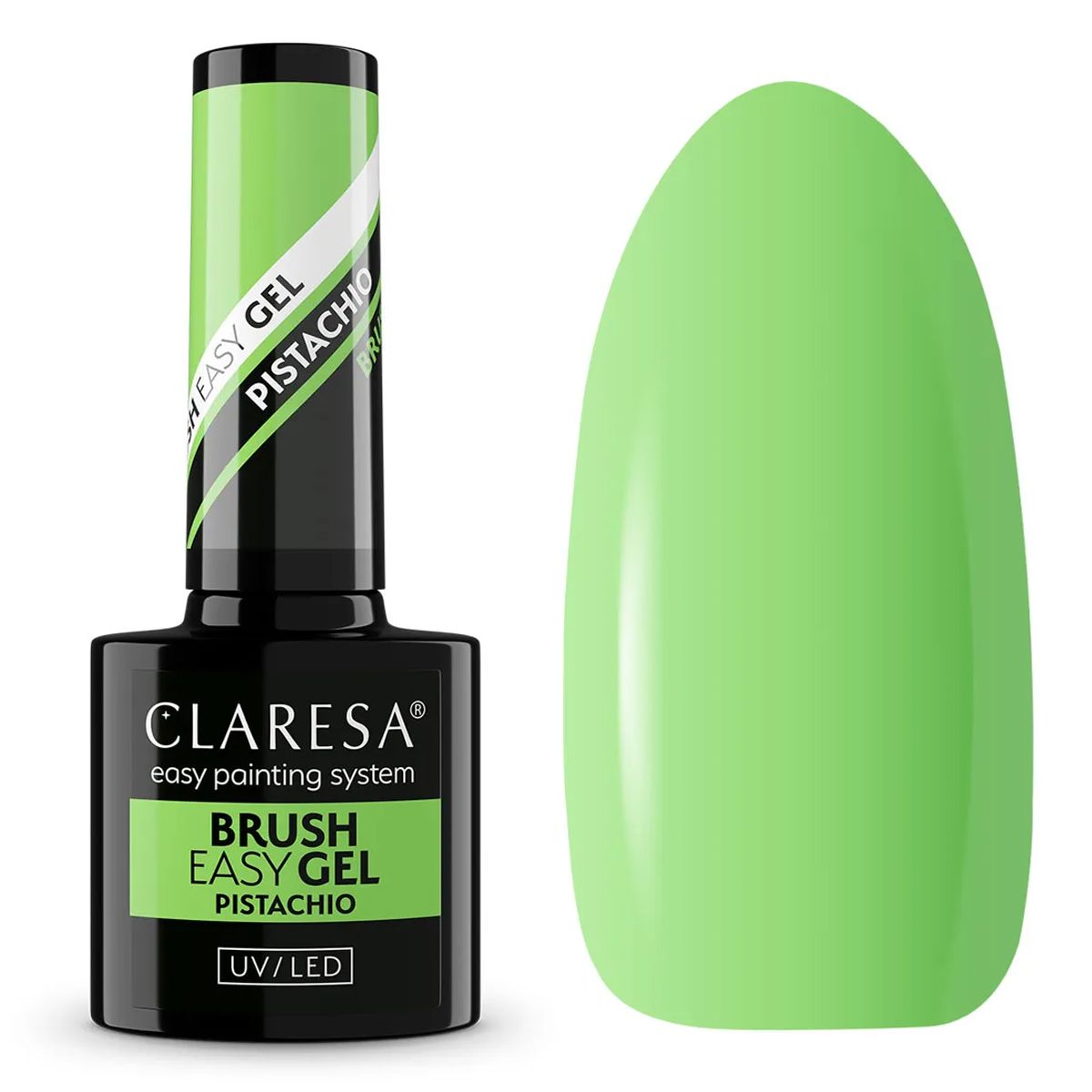Claresa børste easy gel pistacie 5ml