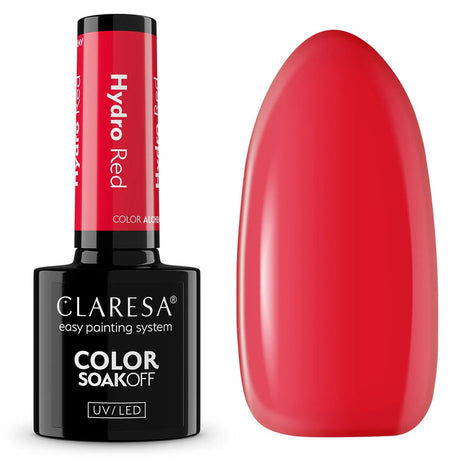 Claresa uv led gel polish 5ml farve alkymi - hydro rød